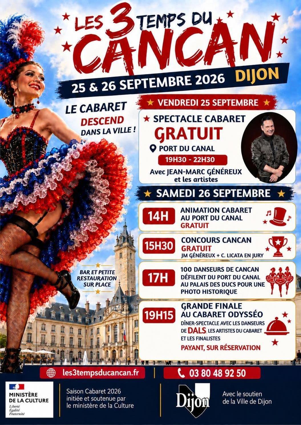 Les 3 temps du cancan